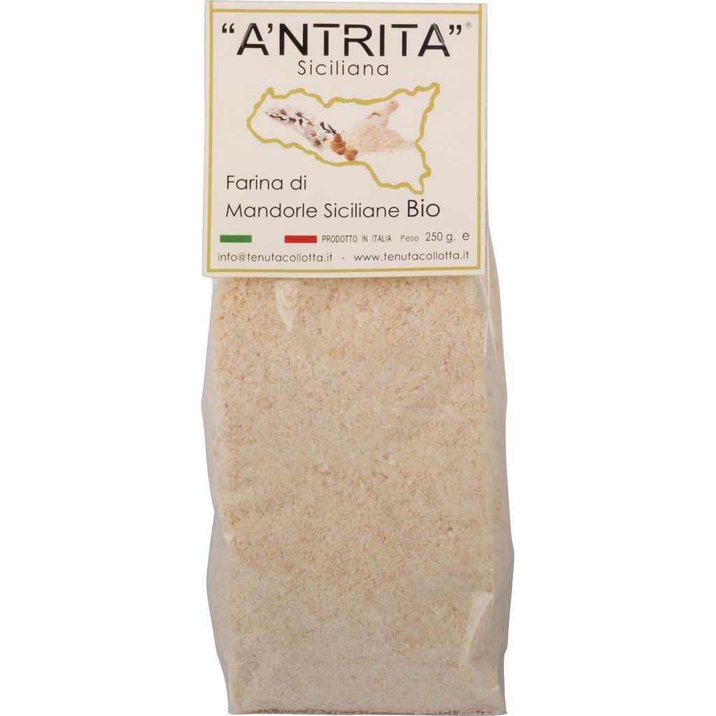 A'Ntrita&reg; - Farina di Mandorle Bio 250 g - 100% Italiano - Prodotto in Sicilia