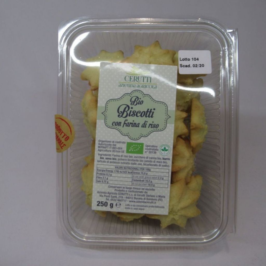 Biscotti di riso biologici.
