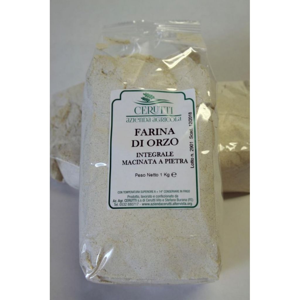 Farina di orzo integrale