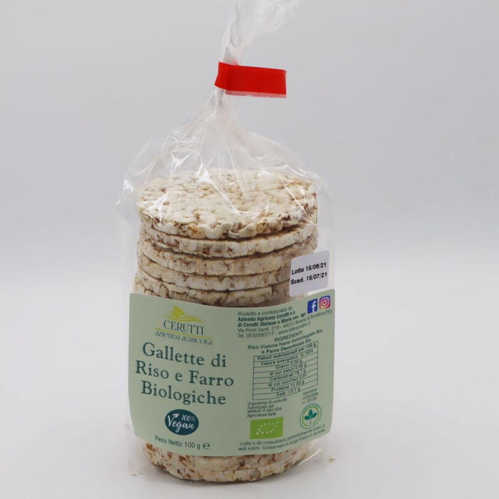 GALLETTE DI RISO E FARRO DA 100 G