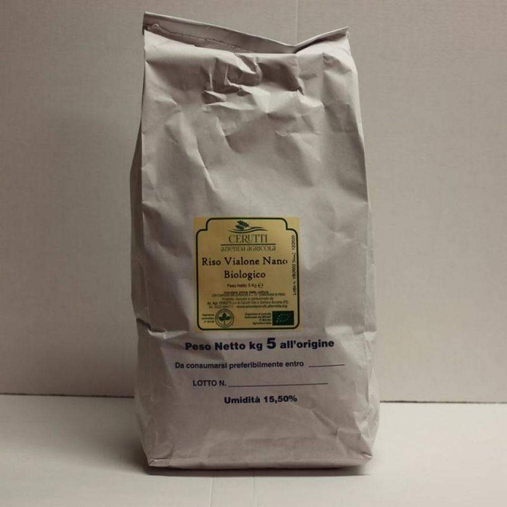 Riso Vialone Nano bio in sacco da 5 Kg