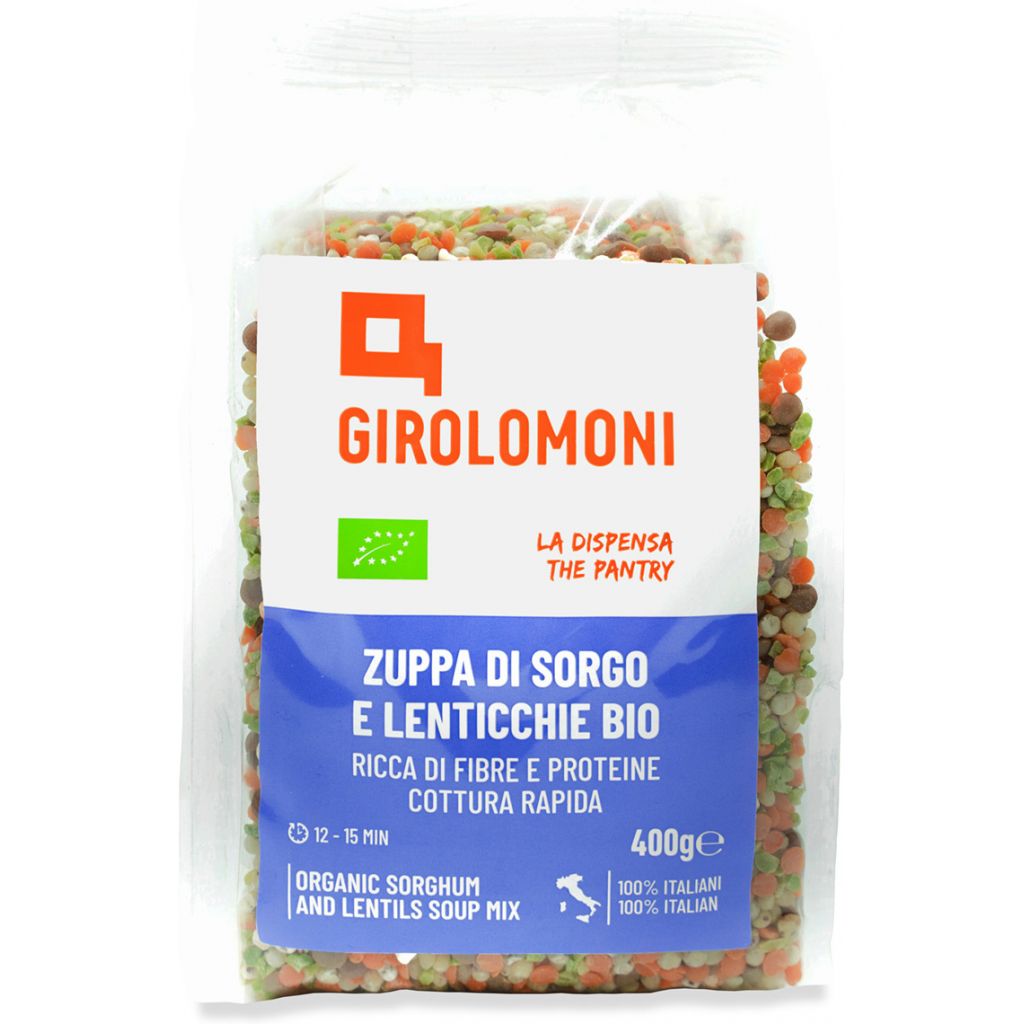Zuppa di Sorgo e Lenticchie Bio 400 g