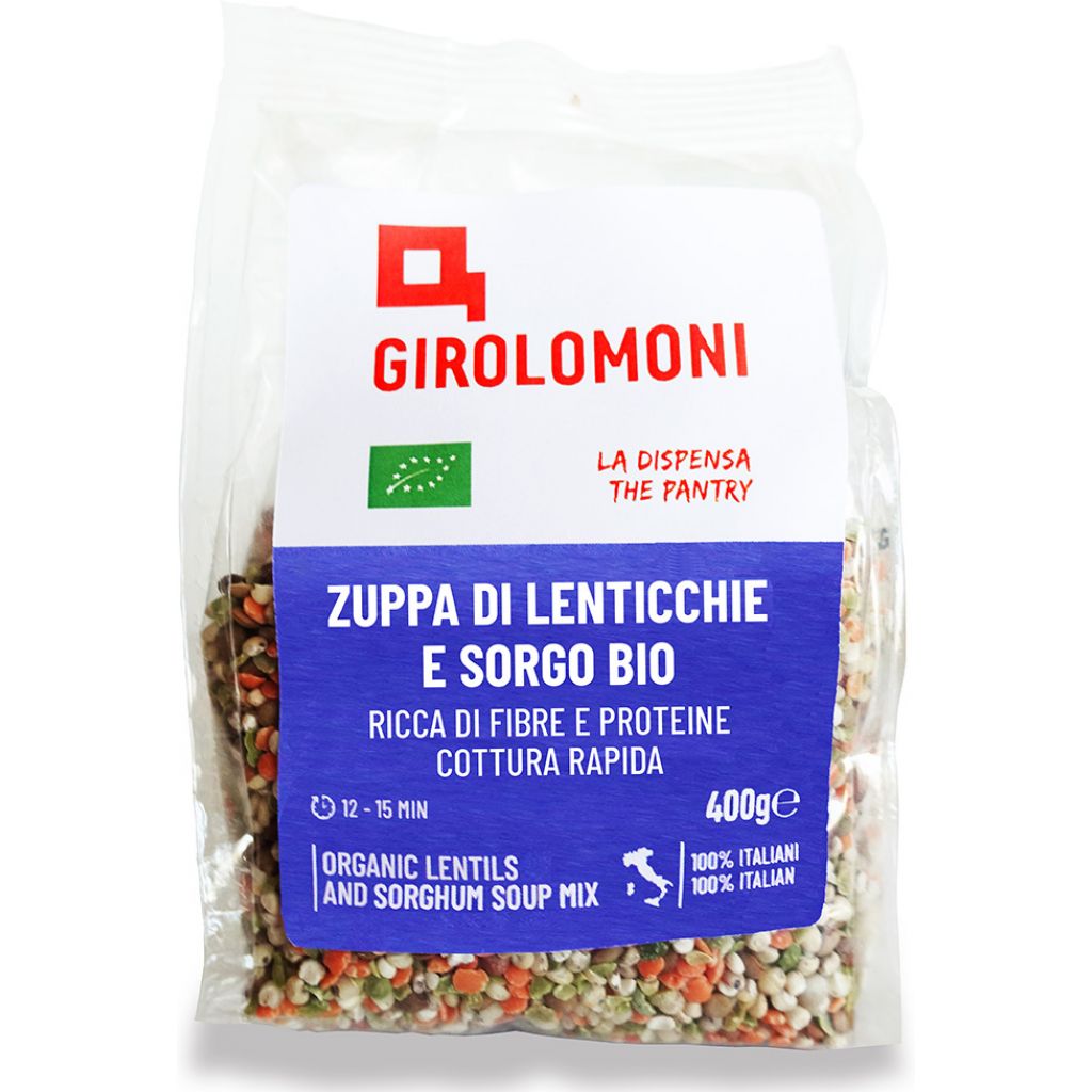 Zuppa di Sorgo e Lenticchie Bio