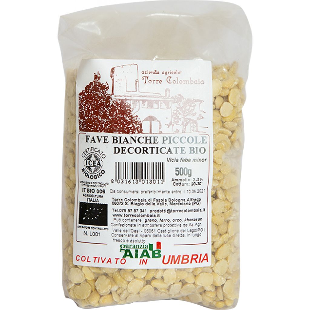 FAVE BIANCHE PICCOLE DECORTICATE BIO