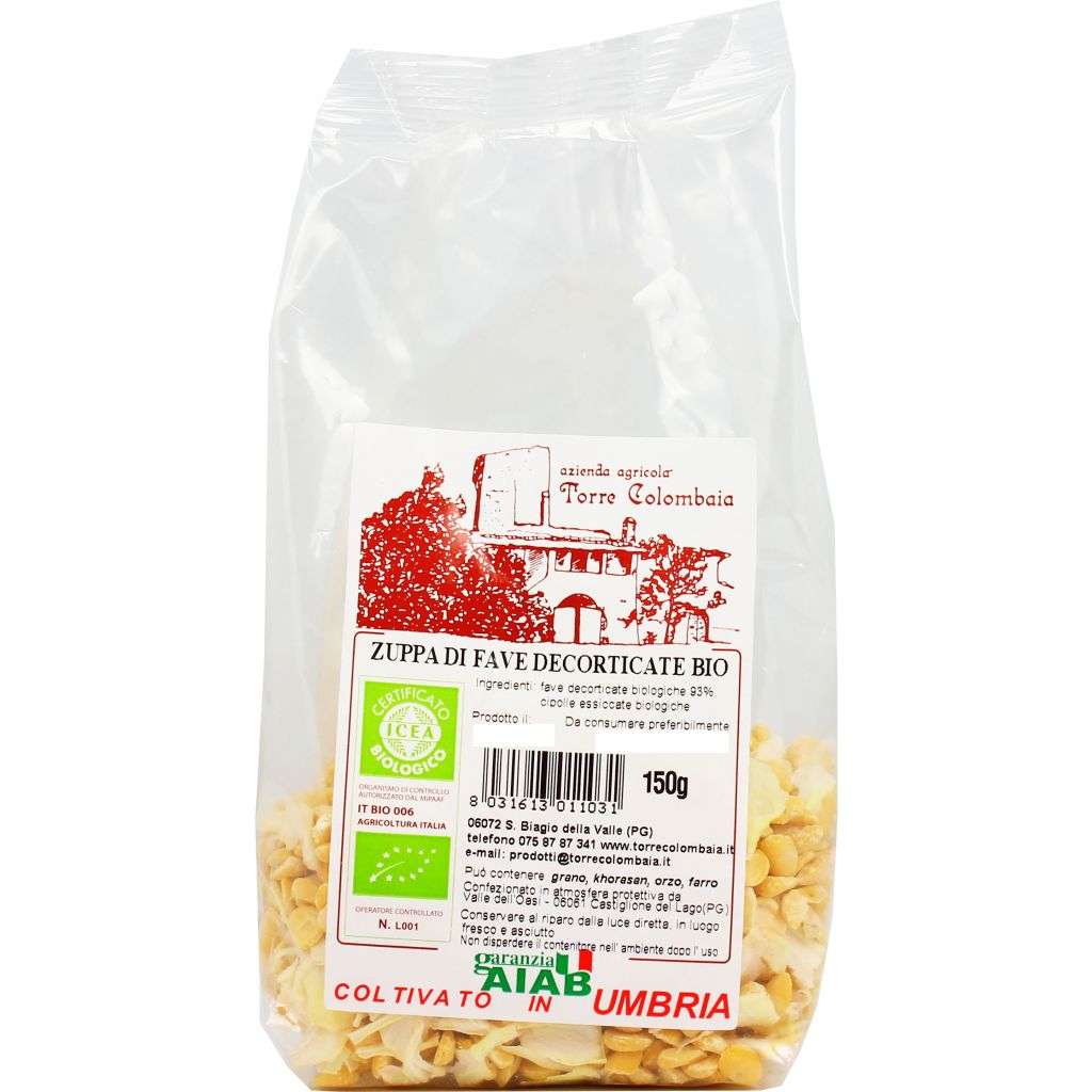 ZUPPA DI FAVE E CIPOLLA BIO