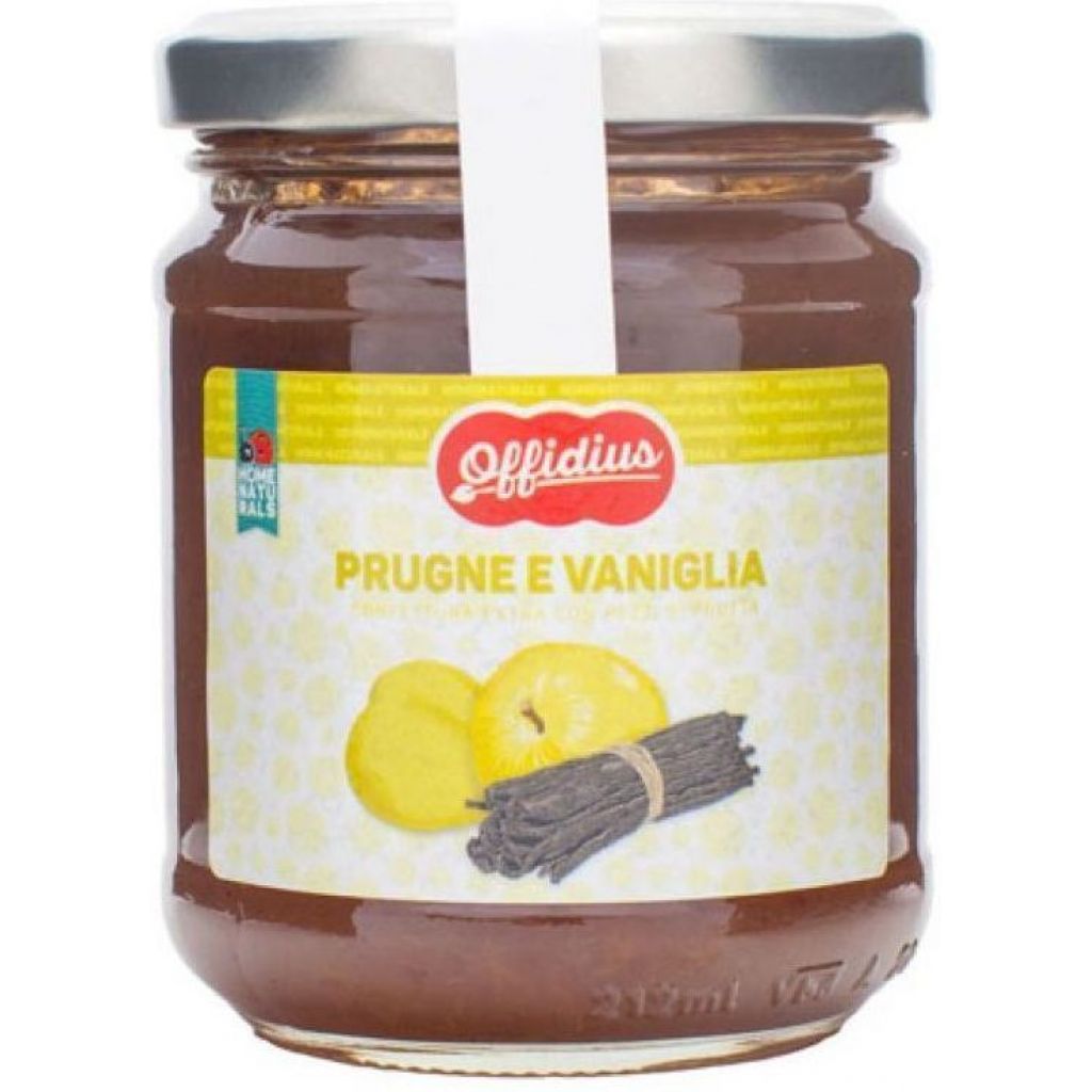 Confettura EXTRA di Prugna e Vaniglia Bourbon del Madagascar - 220 gr - Offidius