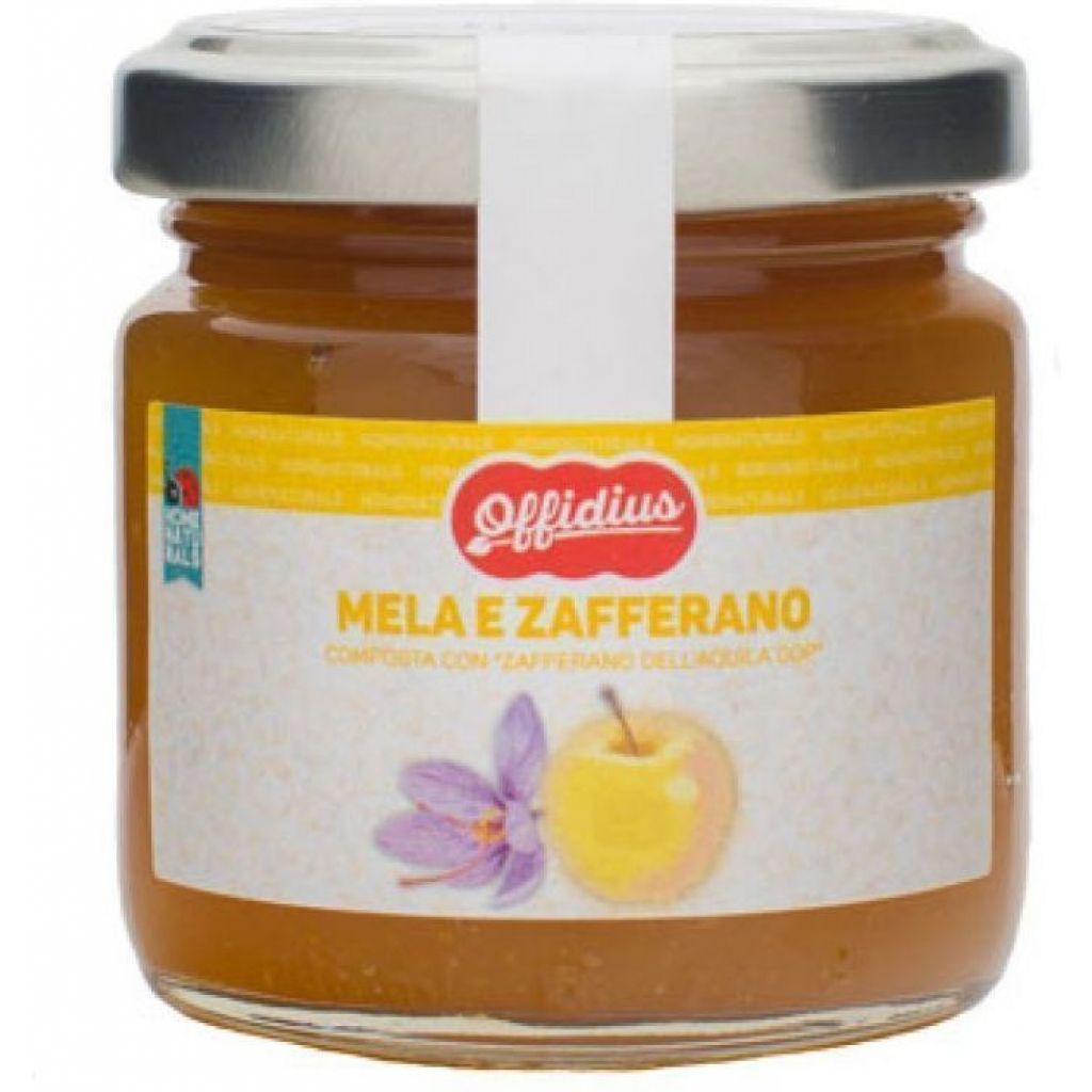 Composta di Mela e "Zafferano dell'Aquila DOP" - 110 gr - Offidius