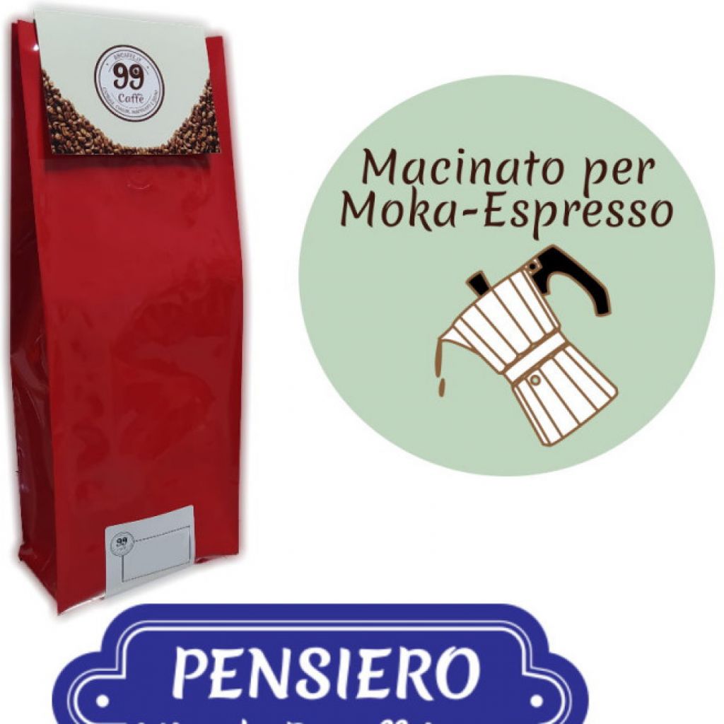 Caff&egrave; Macinato - Miscela Pensiero - 500 g - 99 Caff&egrave;