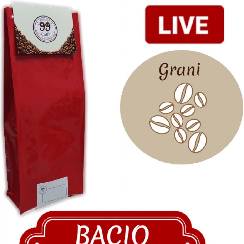 Caff&egrave; in Grani - Miscela Bacio - 1000 g - 99 Caff&egrave;