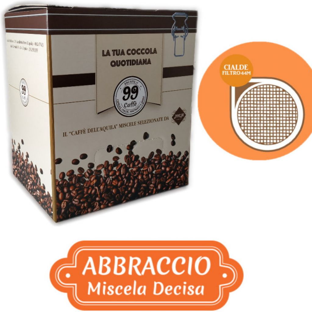 110 Cialde ESE 44mm - Abbraccio, Miscela Decisa - 99 Caff&egrave;