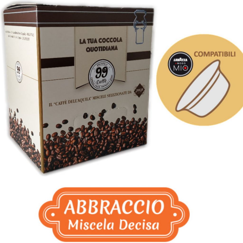 80 Capsule comp. Lavazza a Modo Mio - Abbraccio, Miscela Decisa - 99 Caff&egrave;