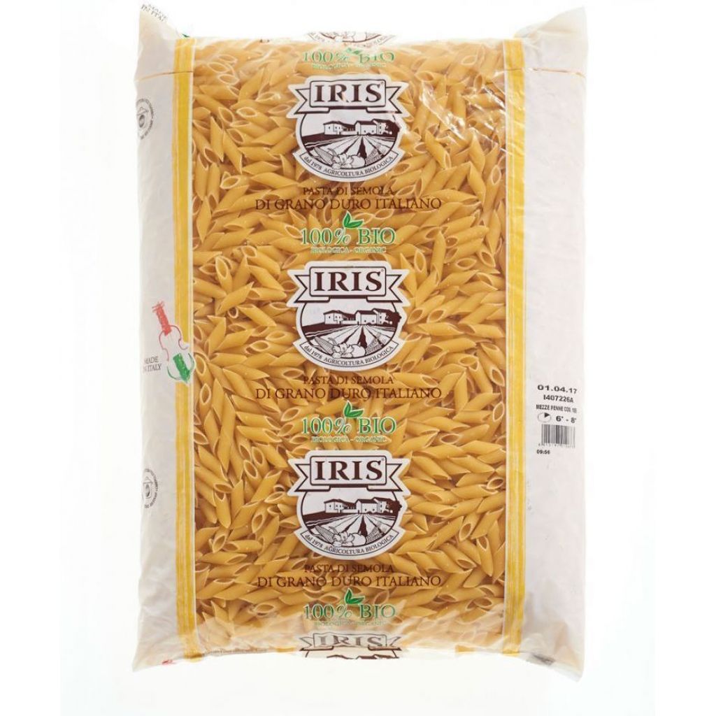 Mezze penne semola bio IRIS 5 Kg