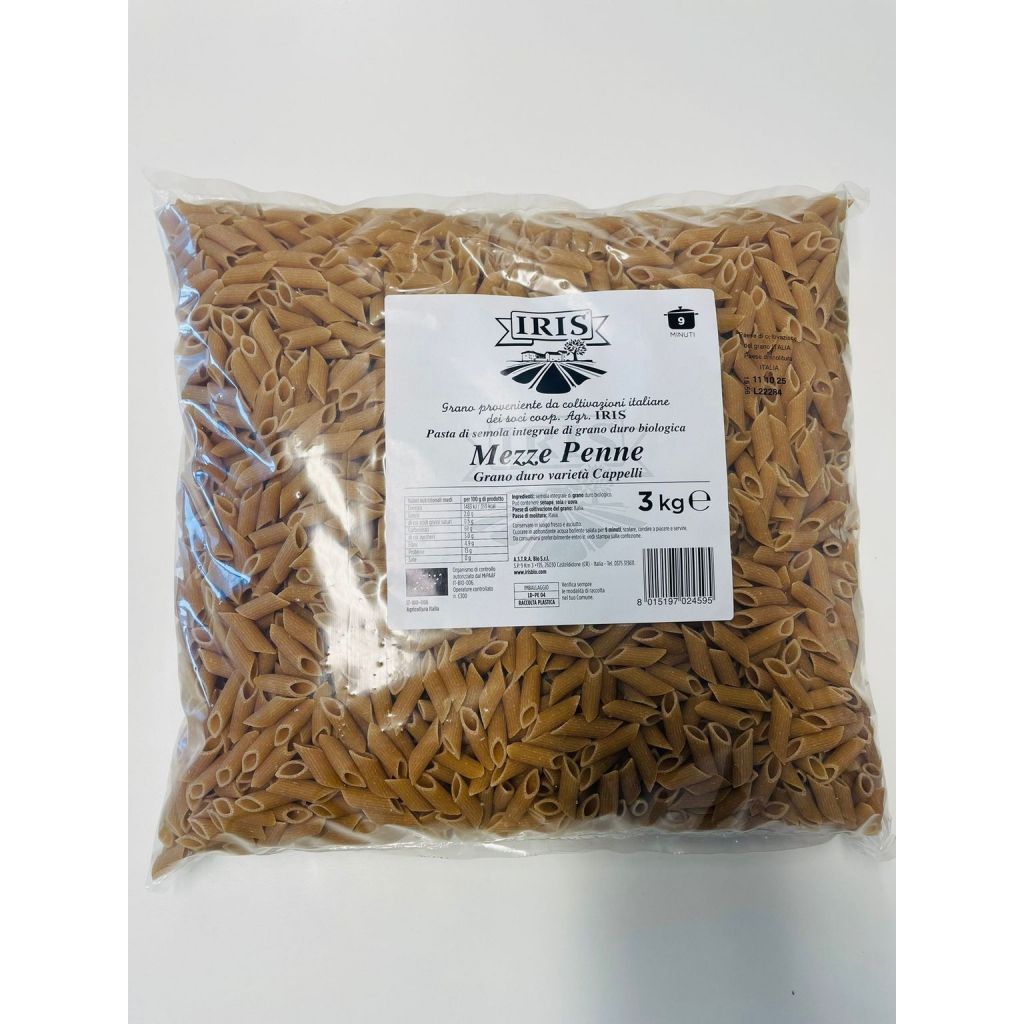 Mezze Penne semola integrale Cappelli 3 Kg