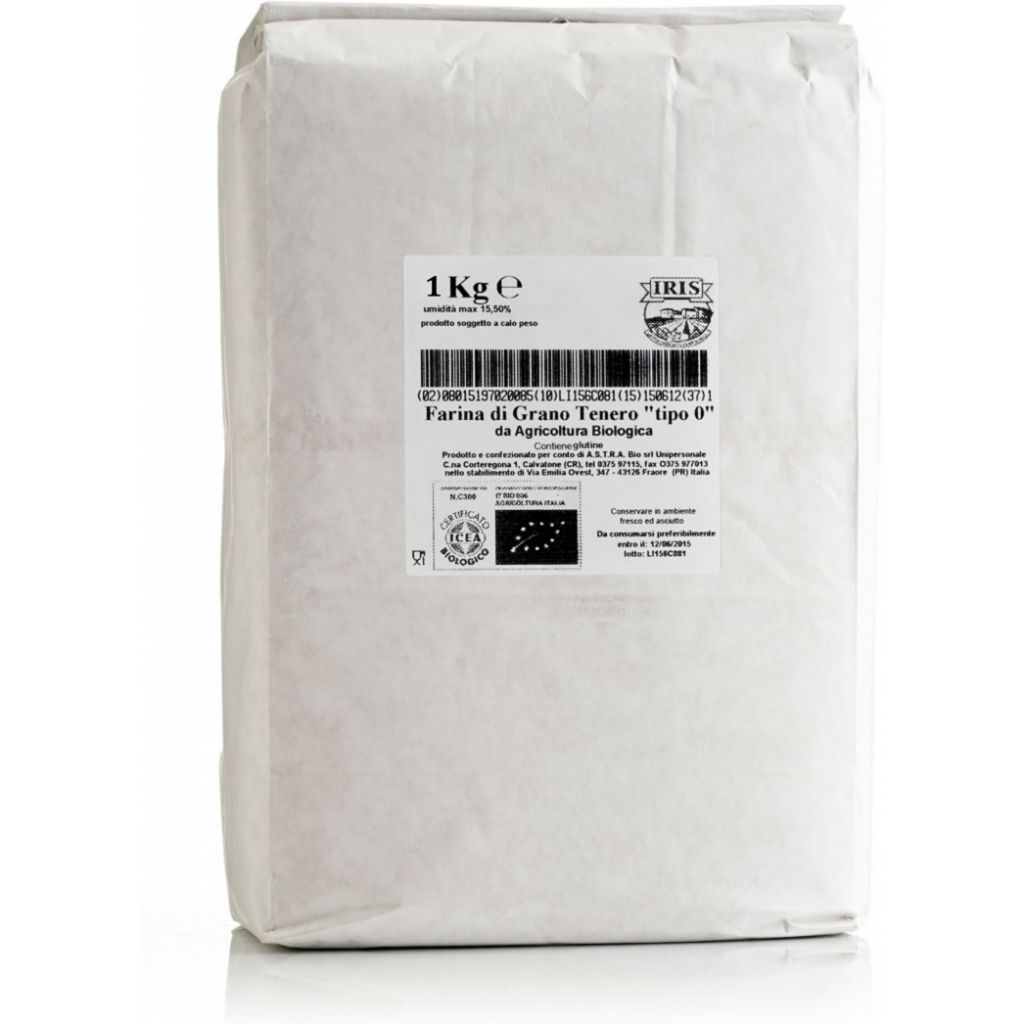 Farina grano tenero tipo 0 bio IRIS 1Kg