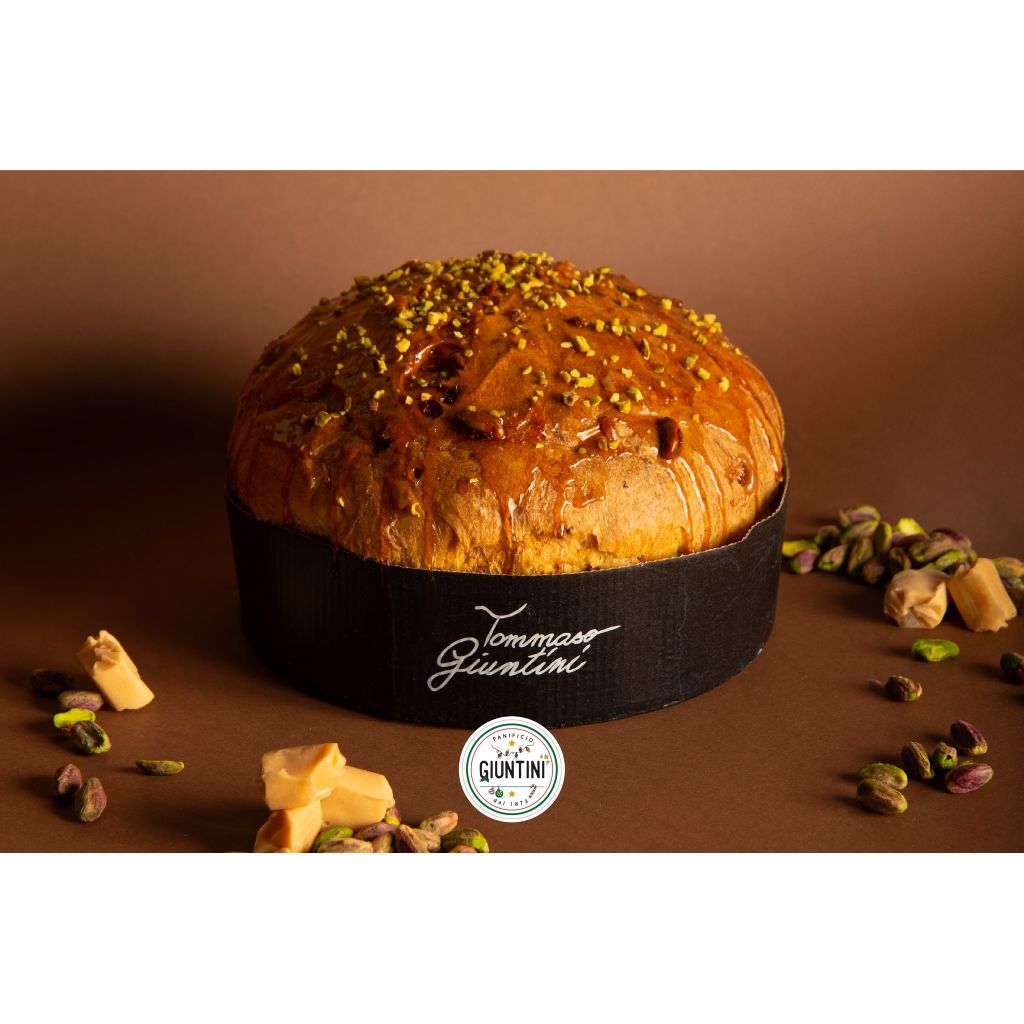 Panettone arachidi salate caramello e cioccolato fondente 750gr