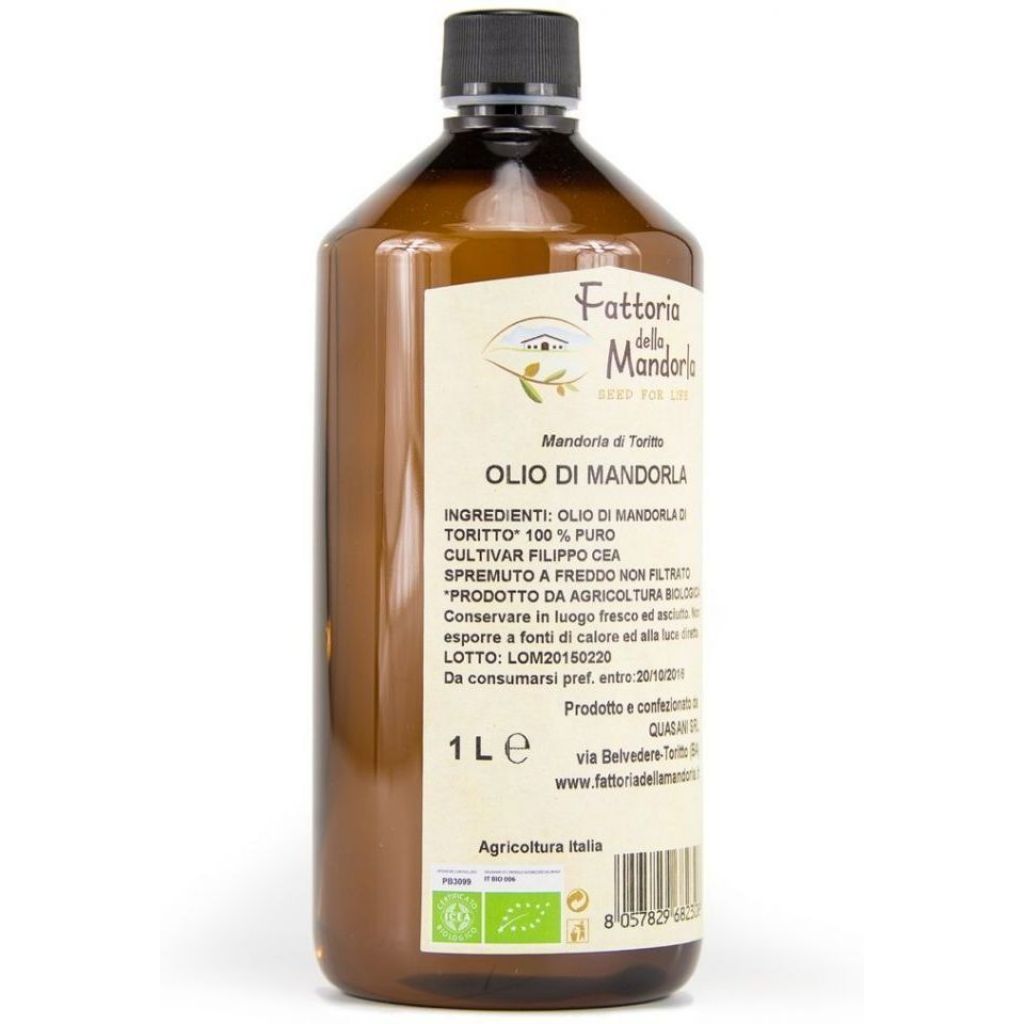 OLIO DI MANDORLA 100% PURO - Flacone 1lt