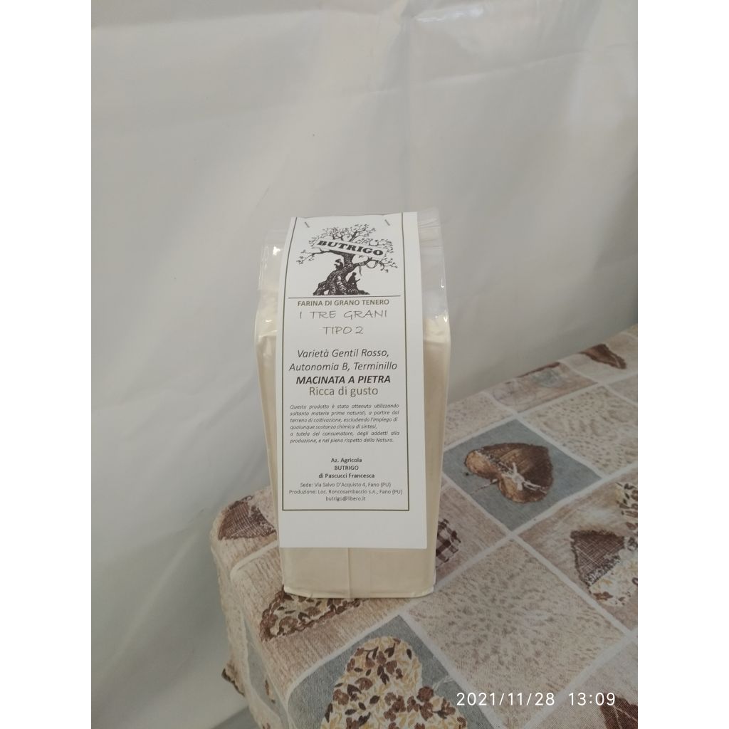 Farina I TRE GRANI TIPO 2 - conf. 1Kg. Sottovuoto