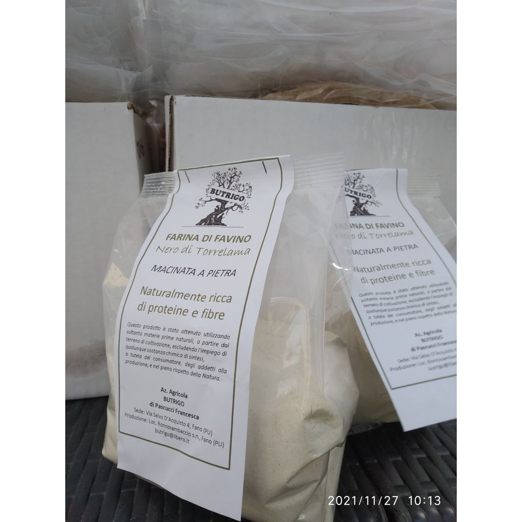 Farina di favino macinata a pietra  - sacchetto 500gr