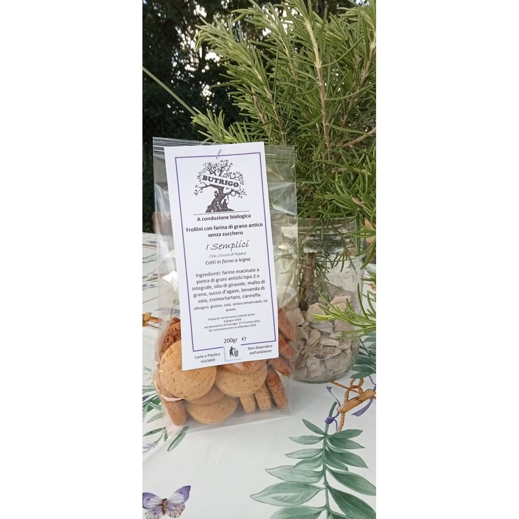 I semplici - biscotti senza zuccheri aggiunti al farro cotti in forno a legna