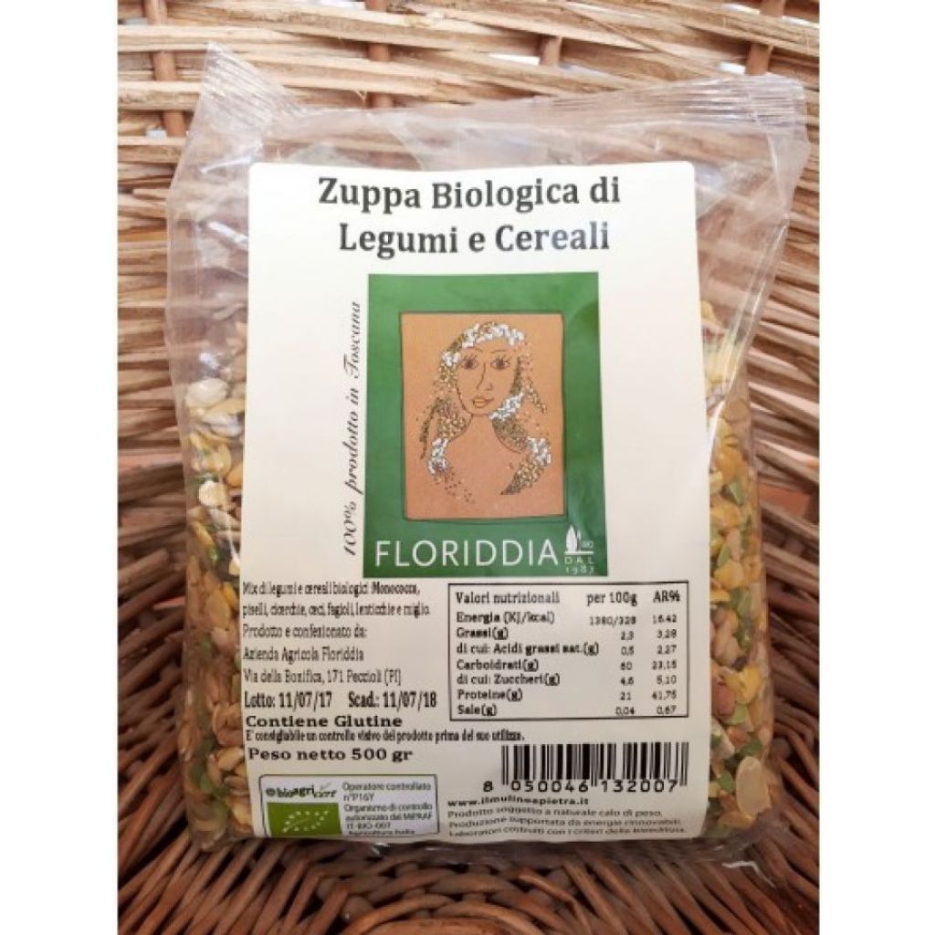 Zuppa 500g legumi e cereali misti bio