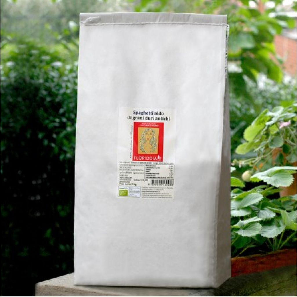 Spaghetti nido 3Kg g. duri antichi bio semintegrali
