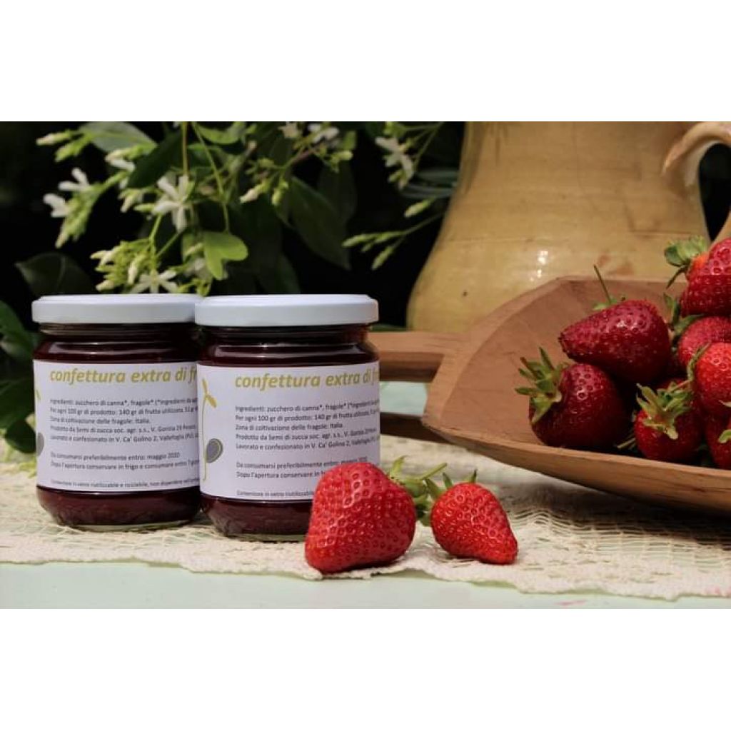 Confettura extra di fragole 220gr