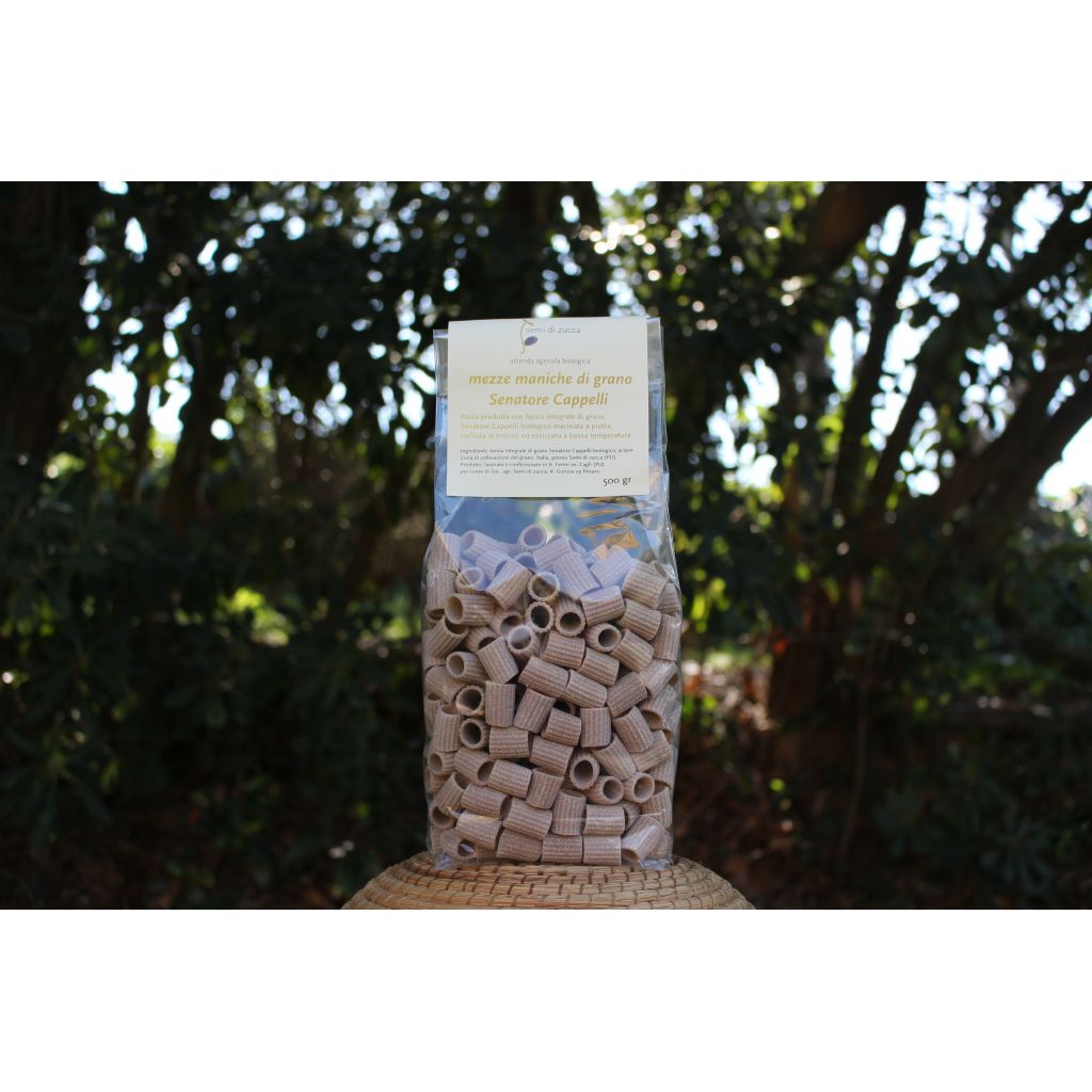 MEZZE MANICHE di semola integrale di grano duro Senatore Cappelli 500gr