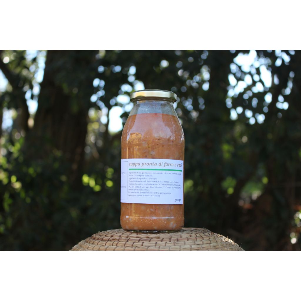 Zuppa farro, cece e verdure 520gr