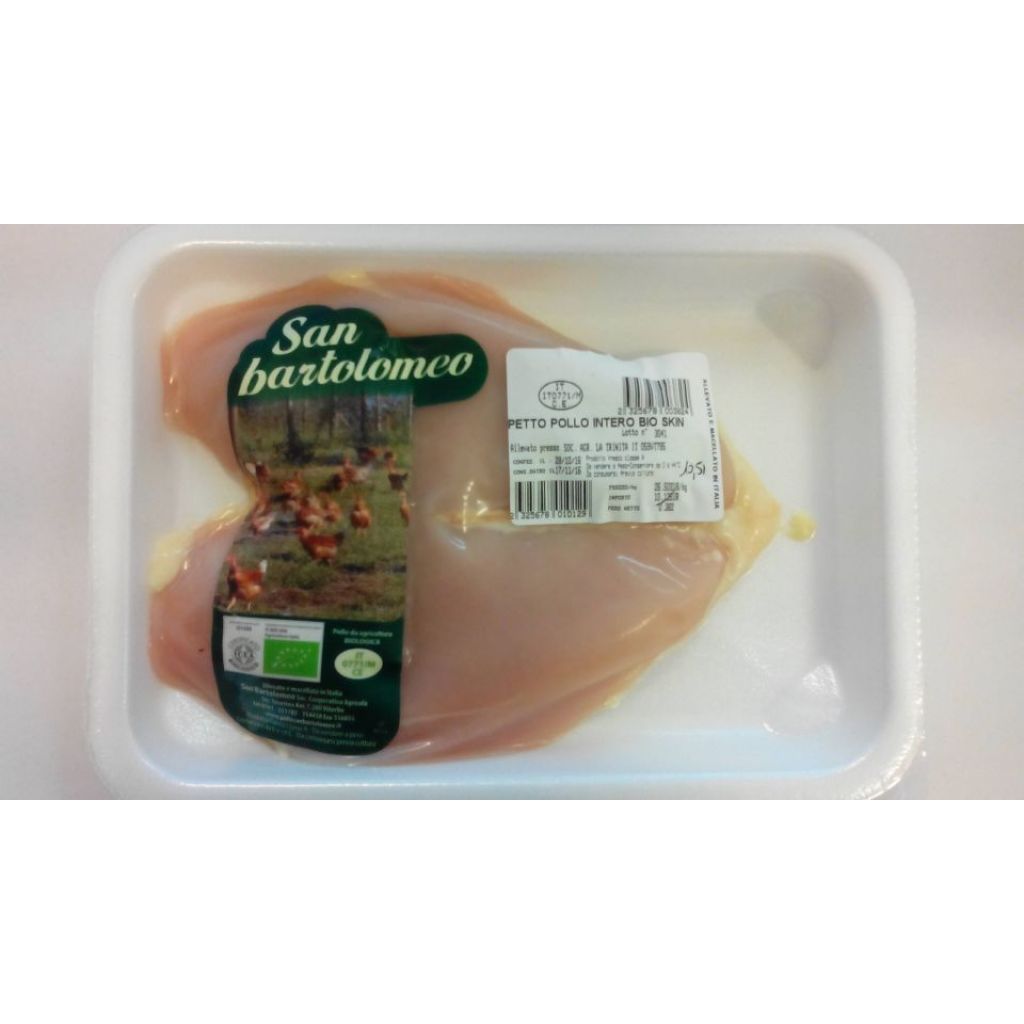 CHICKEN BREAST WHOLE skin