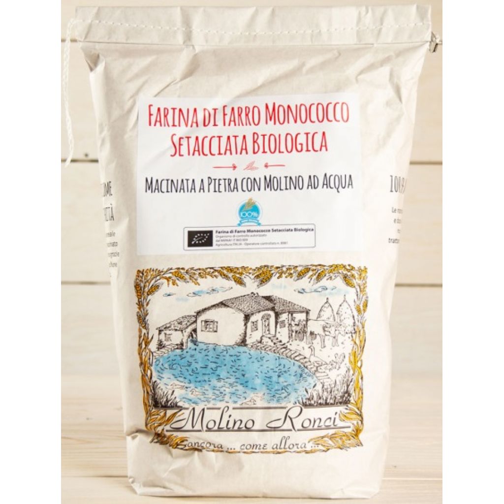 Farina di Farro monococco setacciata Bio - 5 Kg
