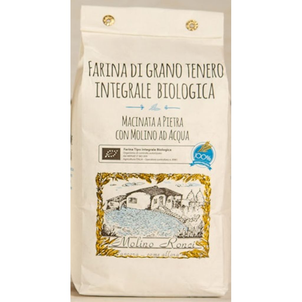 Farina integrale di Grano tenero Bio - 1 Kg