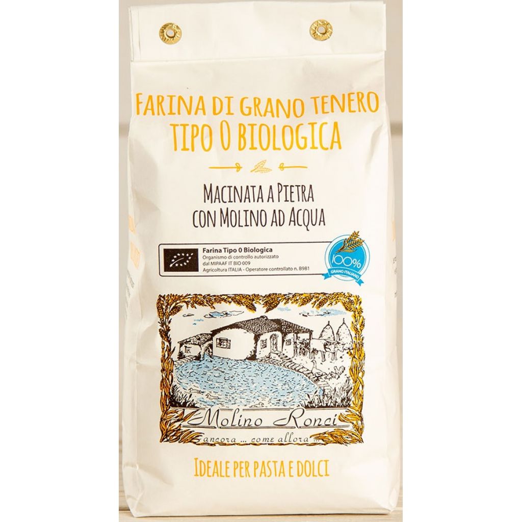 Farina tipo 0 di Grano tenero Bio - 1 Kg