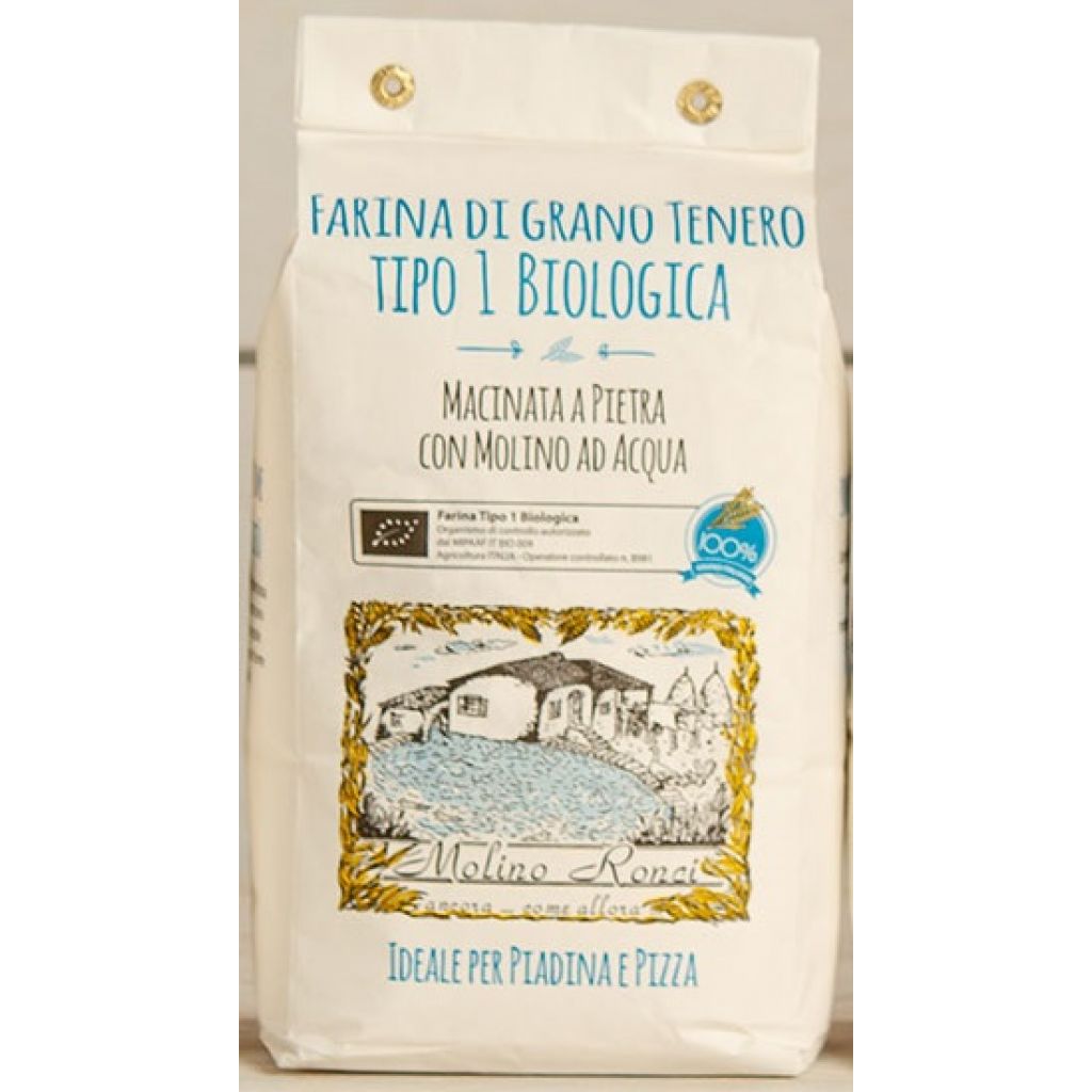 Farina tipo 1 di Grano tenero Bio - 1 Kg