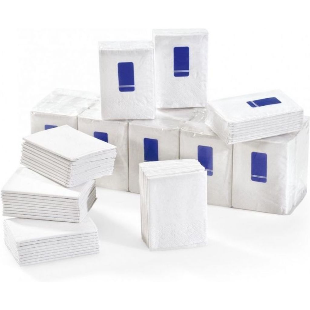 fazzoletti "mini" 3 veli ovatta ecologica 9 fazz/pacchetto - 15 pacchetti/steccata - 15 steccate/collo