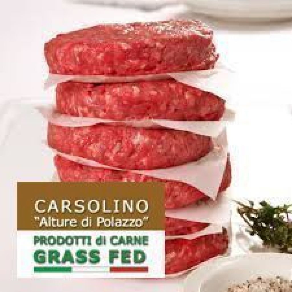 Conf. da 6 Hamburger Bovino CARSOLINO "Alture di Polazzo" Congelato