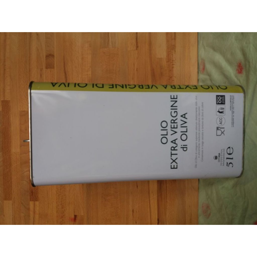 Olio extra vergine di oliva, tanica da 5 lt