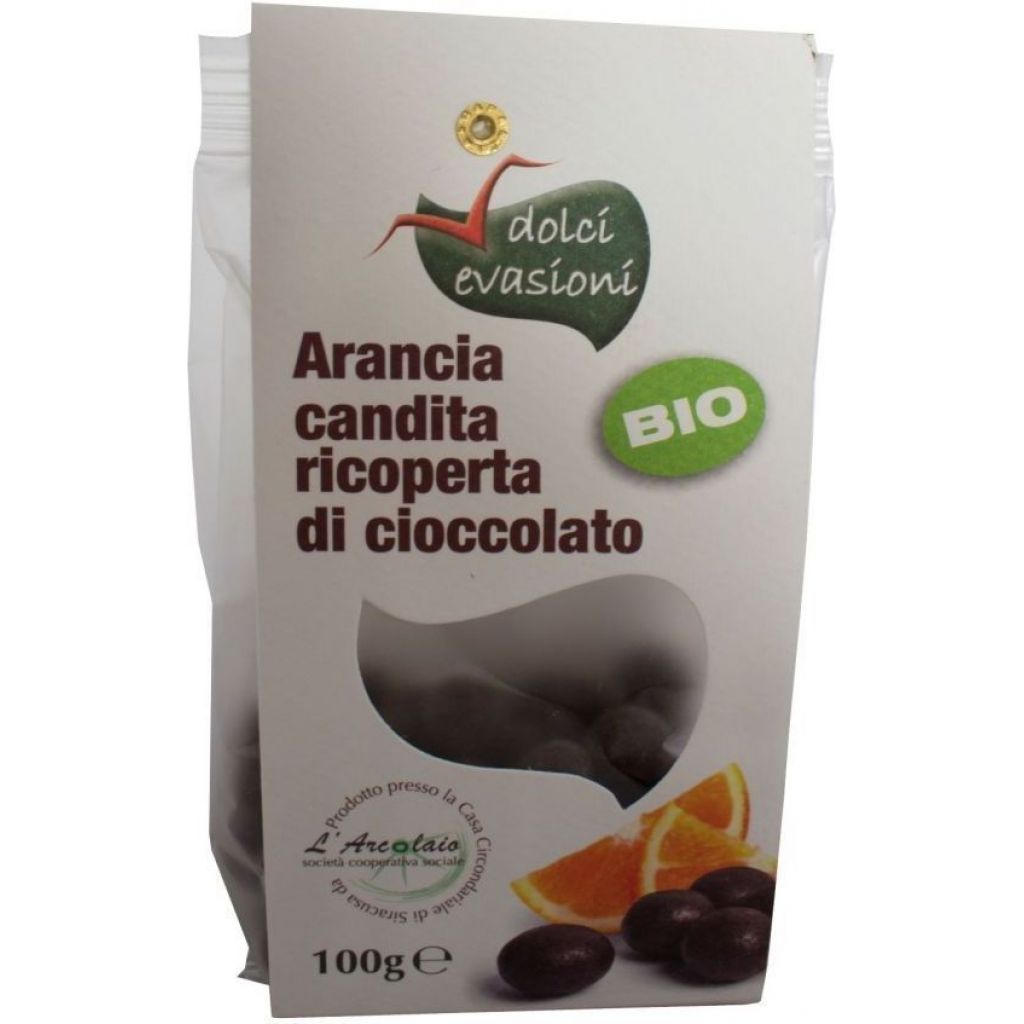 Candied orange covered in chocolate - 100 g