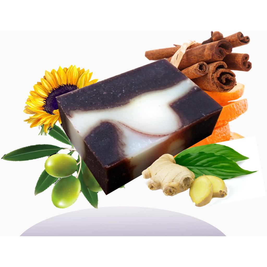 SAPONE NATURALE ARANCIO, ZENZERO CANNELLA