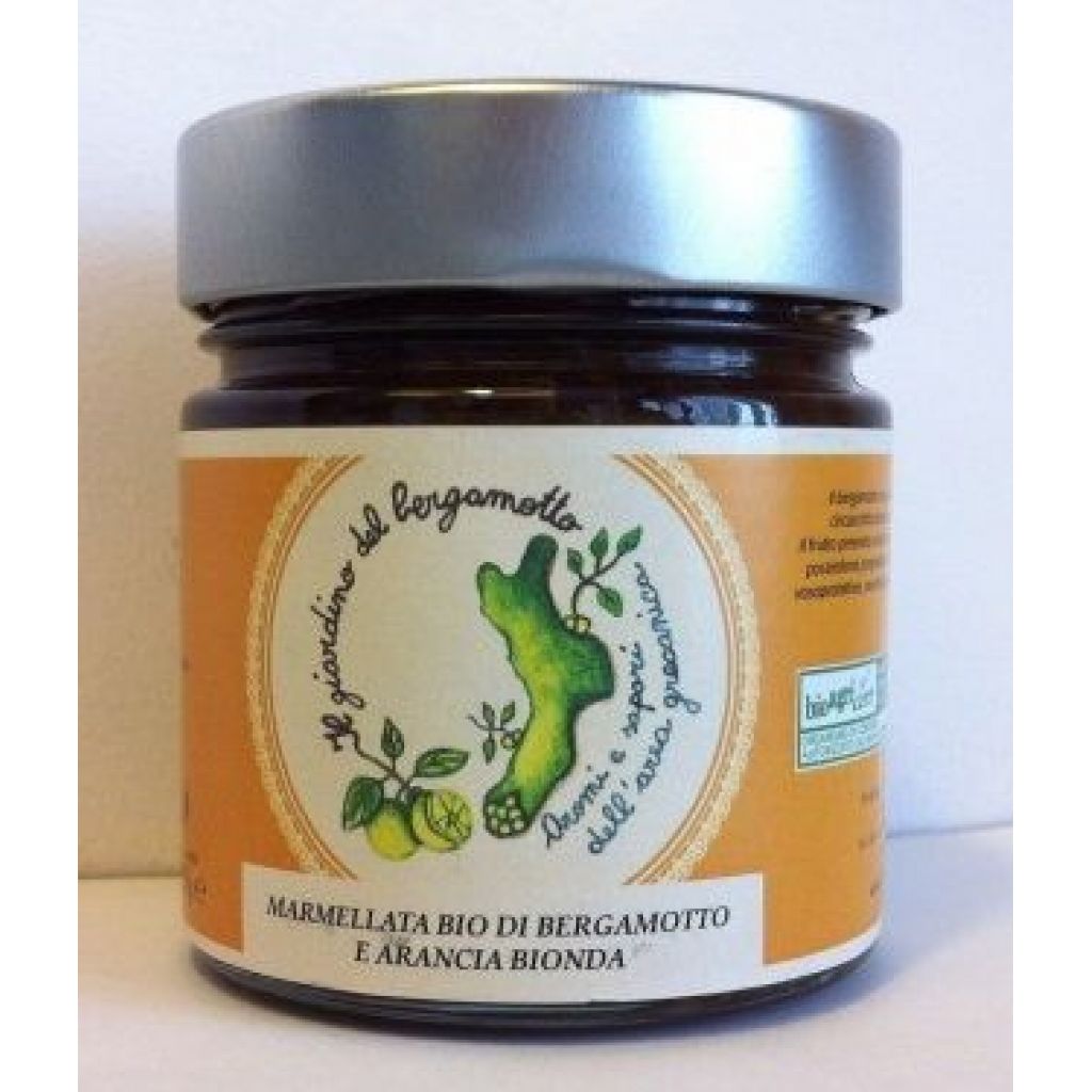 Marmellata bio di arancia bionda e bergamotto