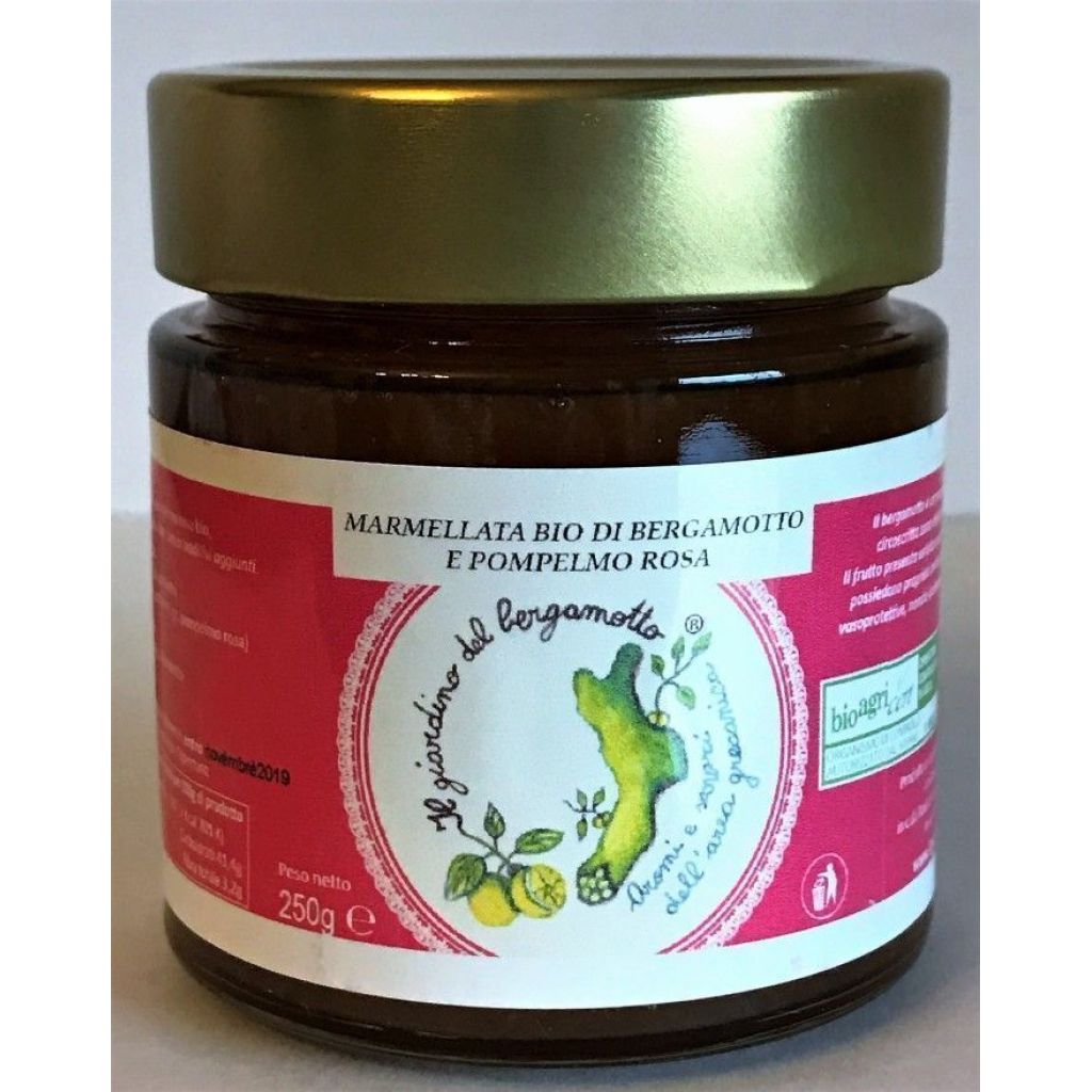 Marmellata bio di pompelmo rosa e bergamotto
