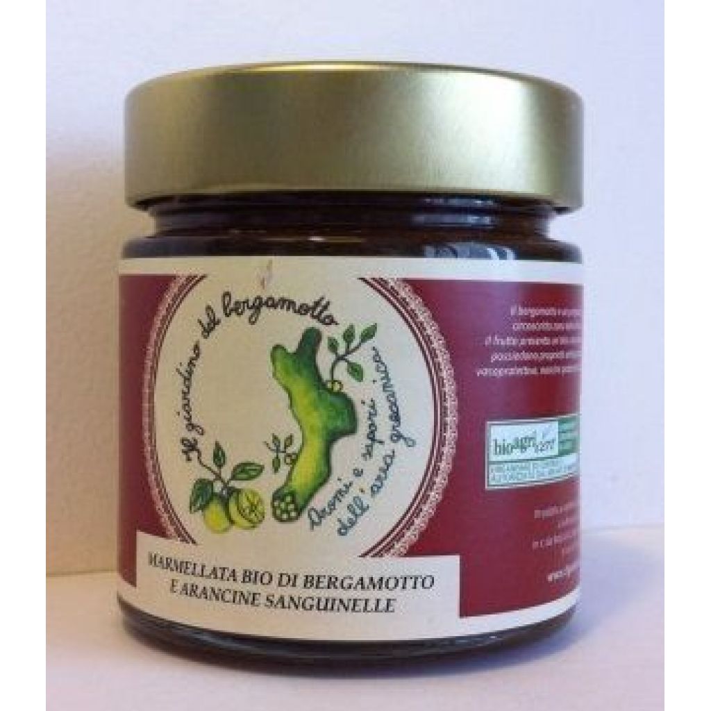 Marmellata bio di arancine sanguinelle e bergamotto