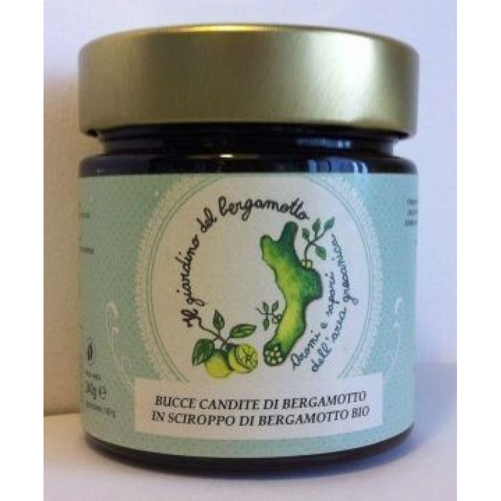 Bucce candite bio di bergamotto in sciroppo di bergamotto