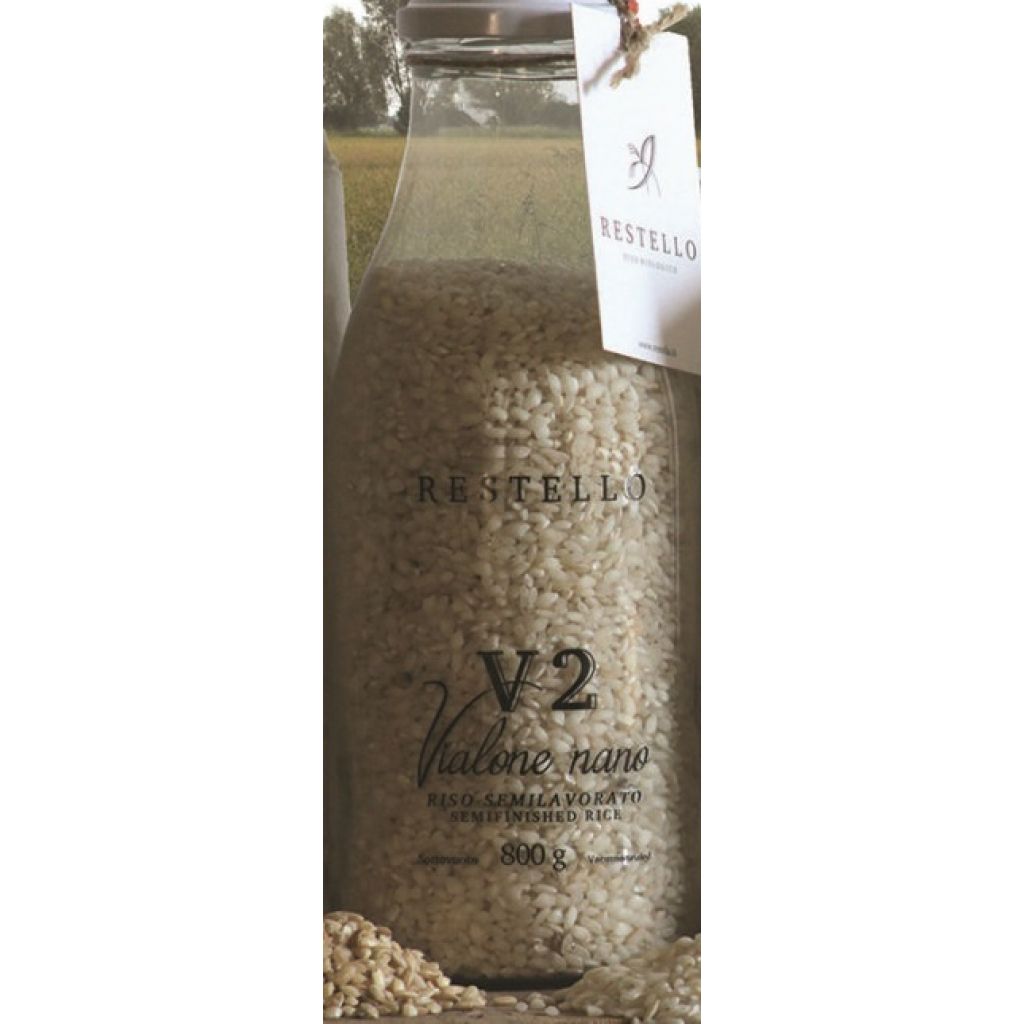 Riso Vialone Nano Semilavorato IN VETRO SOTTOVUOTO 800 gr