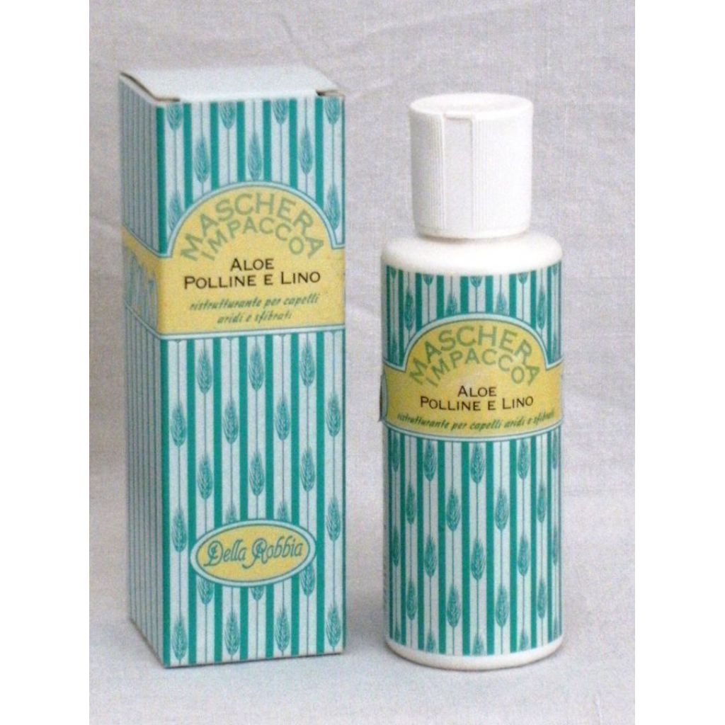 Maschera Impacco Polline, Aloe, Lino. Ristrutturante per capelli aridi e sfibrati ml.150