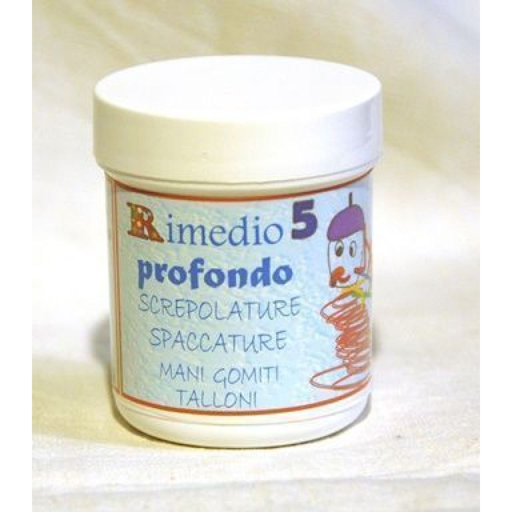 Rimedio n&deg;5 PROFONDO - spaccature, screpolature di mani, gomiti e talloni ml.50