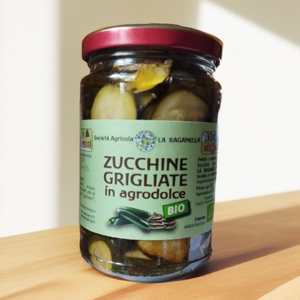 Zucchine grigliate in agrodolce