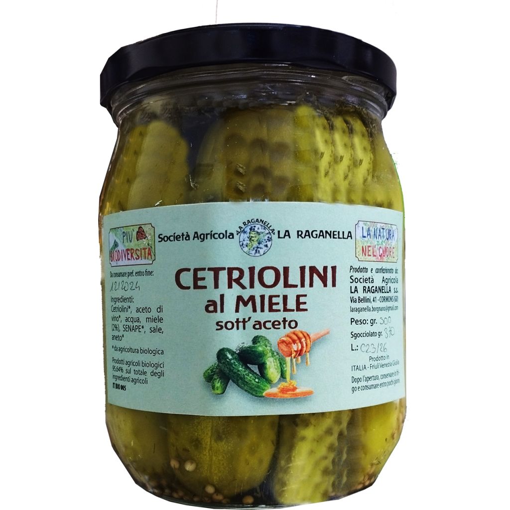 Cetriolini al miele sott'aceto 500 g