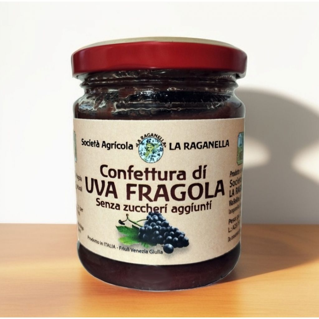 Conf. Di uva fragola senza zuccheri aggiunti 190g