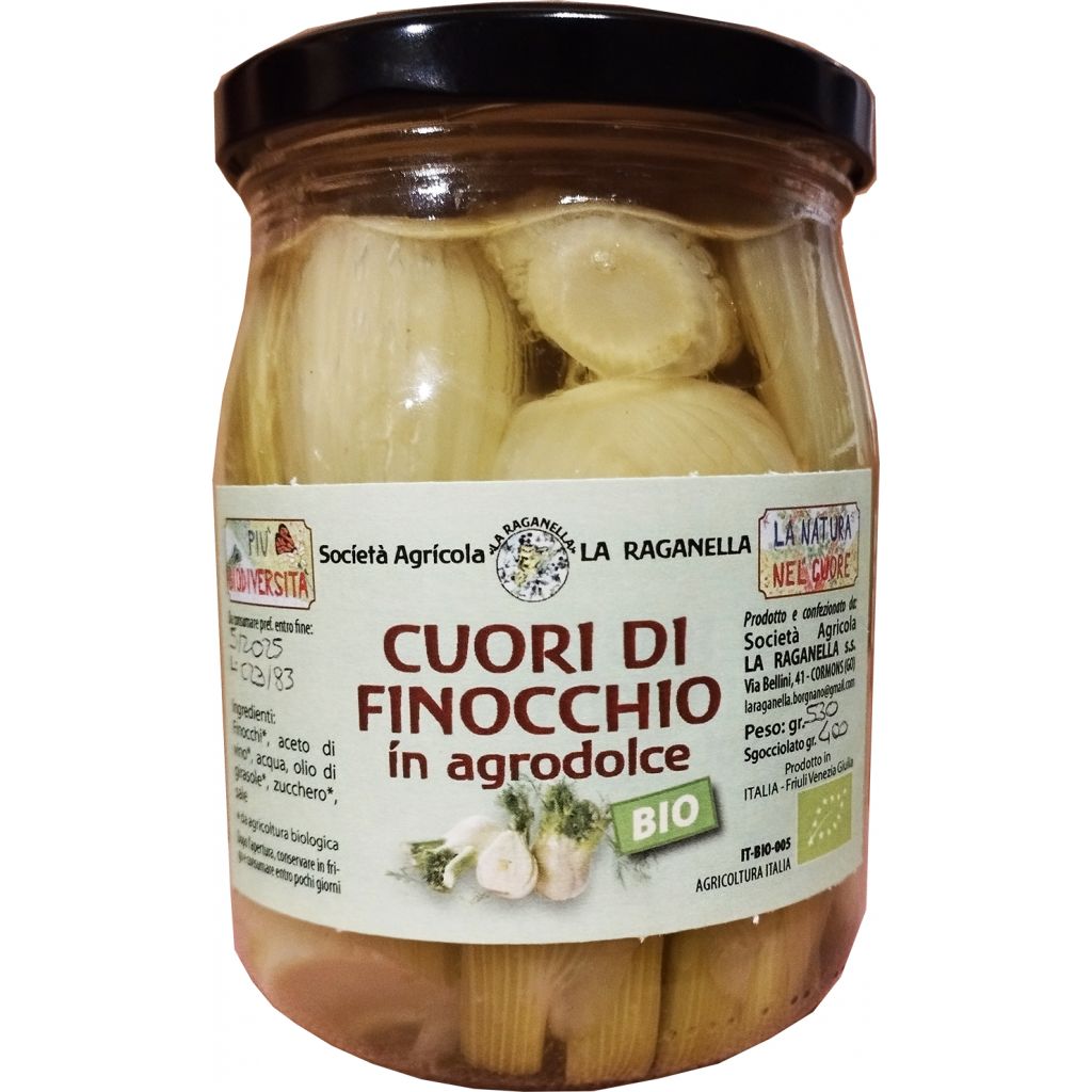 Cuori di finocchio in agrodolce 530 g