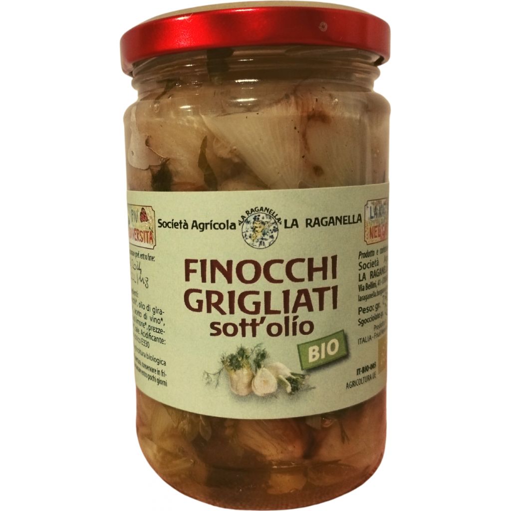 Finocchi grigliati sott'olio